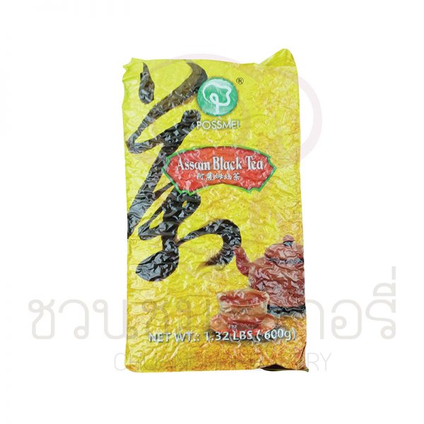 Possmei ชาดำอบแห้งชนิดใบ  600 กรัม รหัส 885175000624