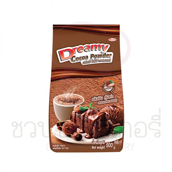 ดรีมมี่ ผงโกโก้ ชนิดไขมัน 10-12% 500 กรัม รหัส 8854729550405