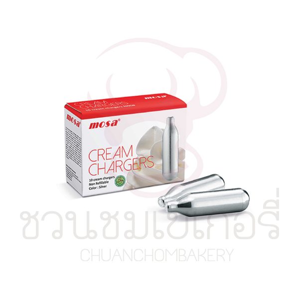 MOSA แก๊สอัดวิปปิ้งครีม จำนวน 10 ชิ้น/กล่อง รหัส 4712523800079