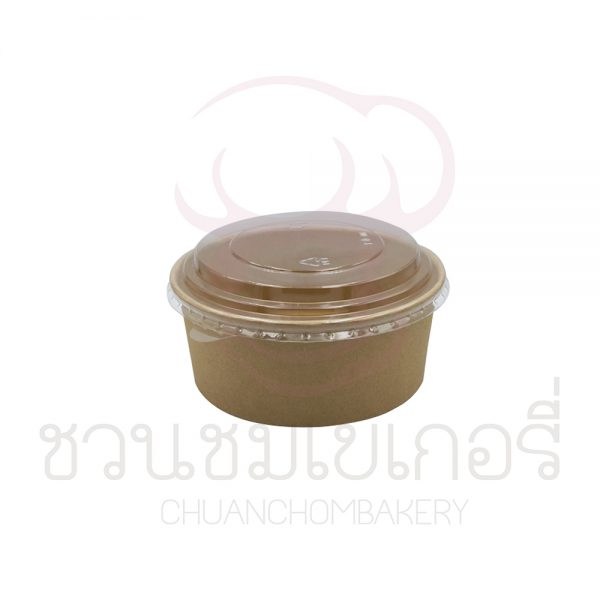 UTRAY BK Kraft Bowl + lid (50ใบพร้อมฝา)  ขนาด 500ml, 750ml, 1,000ml, 1,300ml - Image 3