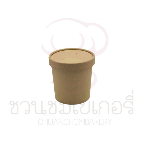 UTRAY CK Kraft Bowl+lid เคลือบกันซึม 12 ออนซ์, 16 ออนซ์, 26 ออนซ์ - Image 2