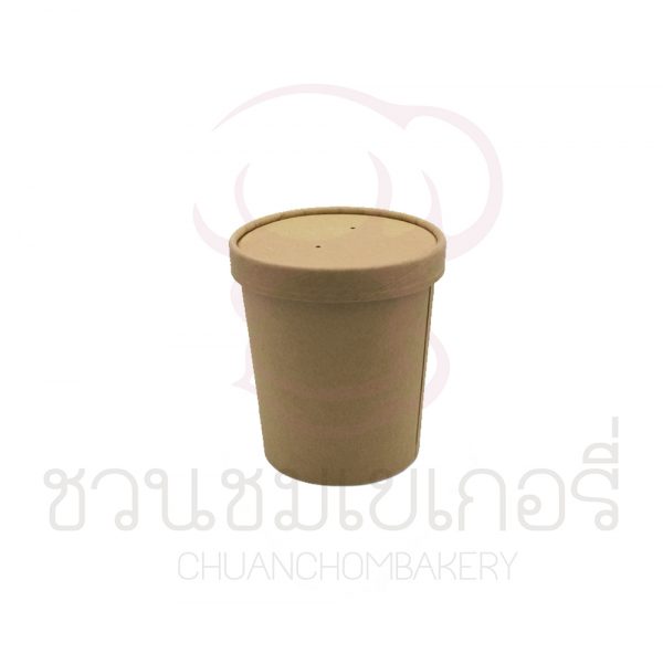 UTRAY CK Kraft Bowl+lid เคลือบกันซึม 12 ออนซ์, 16 ออนซ์, 26 ออนซ์ - Image 3