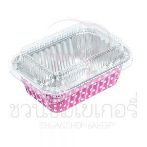 ฟอยล์ #4004 สีชมพูลายจุด+ ฝา รหัส 8851484910420