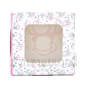 กล่องบราวนี่ 1 ชิ้น เจาะหน้า ลายSpring BB16 รหัส PBN3S0210