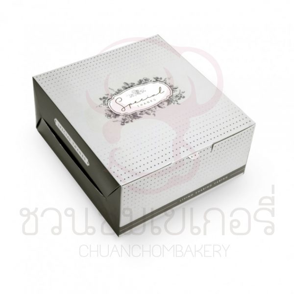 กล่องsnackลายจุดเทา BK17-027