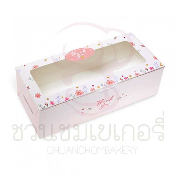 กล่องขนมลายดอกไม้ThankYou BK88W-004