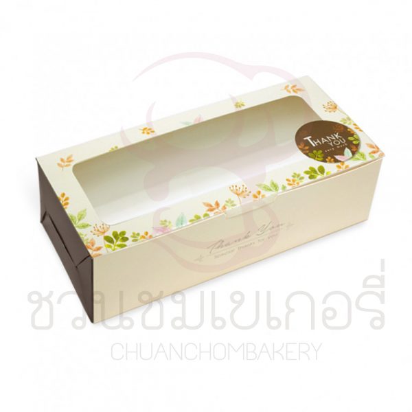 กล่องขนมลายใบไม้หลากสี BK88W-002