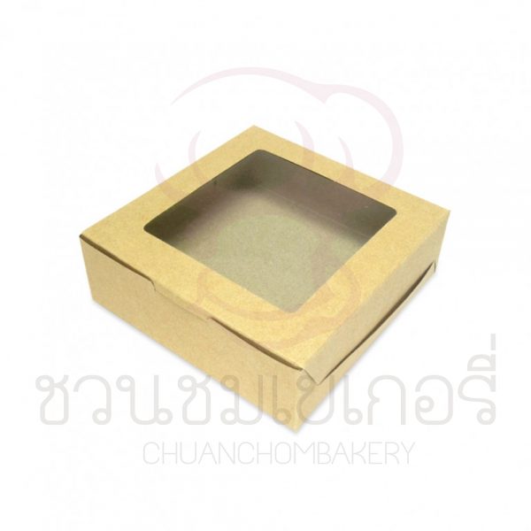 กล่องขนมเปี๊ยะ5ชิ้นคราฟเจาะ BK61W-K01