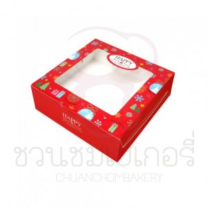 กล่องขนมเปี๊ยะปีใหม่พื้นแดง BK61W-008
