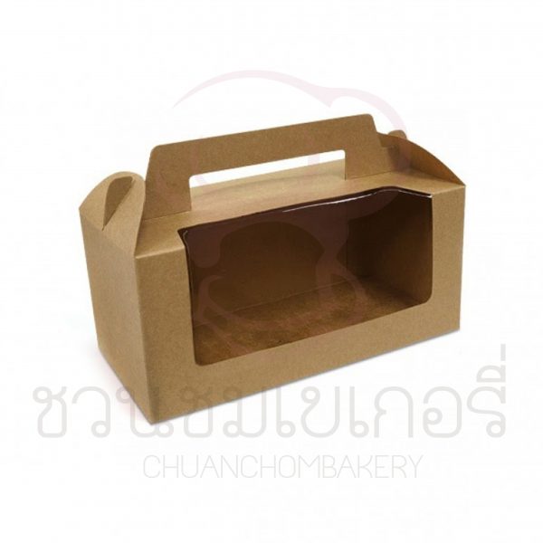 กล่องคัพเค้ก2ชิ้นคราฟท์ BK40W-K01