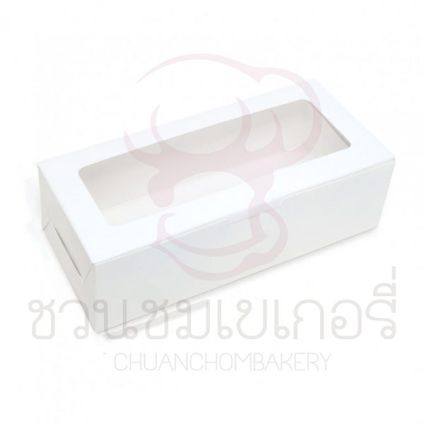 กล่องคุกกี๊ยาวเจาะสีขาว BK88W-WH1
