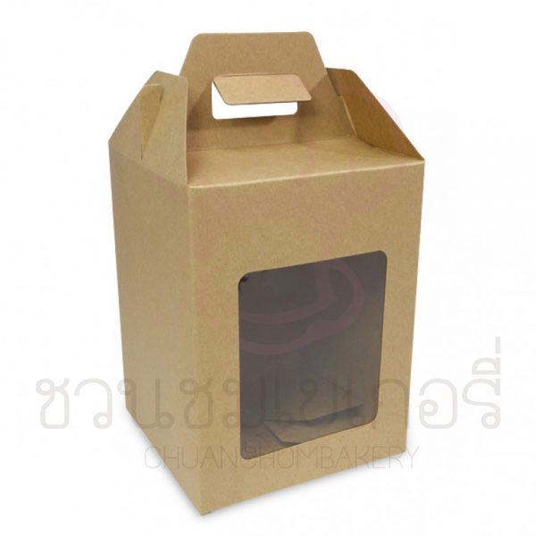 กล่องทรงจัตุรัส8นิ้วคราฟท์ BK66W-K01