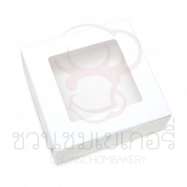 กล่องบราวนี่1ชิ้นขาว BK50W-WH1