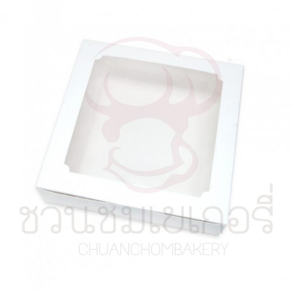 กล่องบราวรี่ขาวล้วน300ก. BK22W-WH1