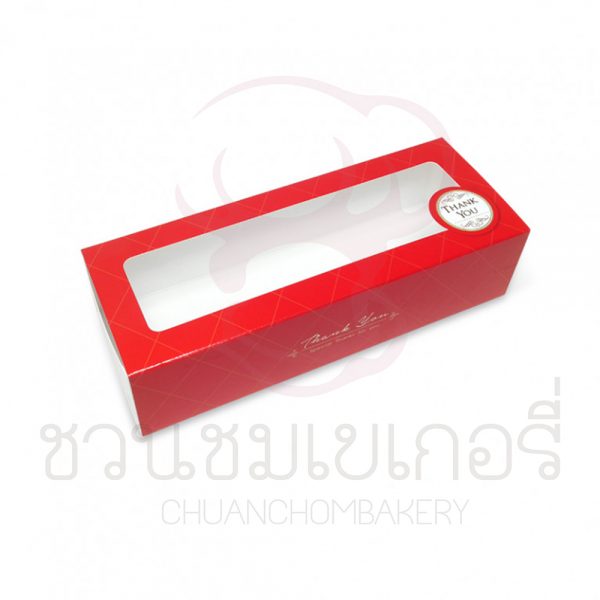 กล่องฝาไลน์ลายตารางพื้นแดง BK91W-001