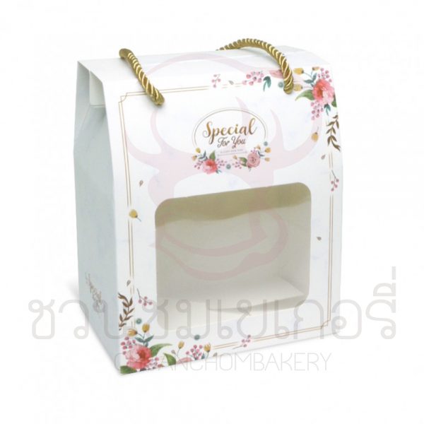 กล่องหูหิ้ว6นิ้วลายหินอ่อนดอกไม้ BK02W-018