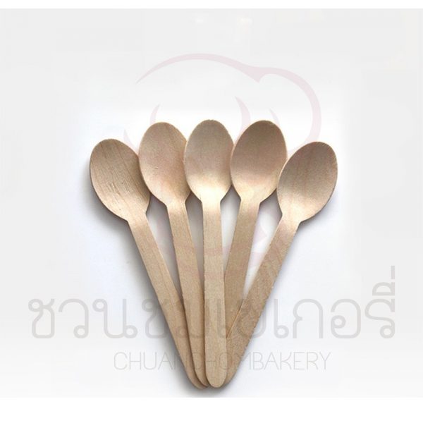 ช้อนไม้ทรงกลม 18cm รหัส 5668881000660