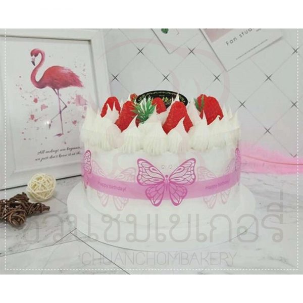 เทปพันเค้กหนา ลายผีเสื้อ (8 cm x 60 cm) รหัส 5668882300301butterfly