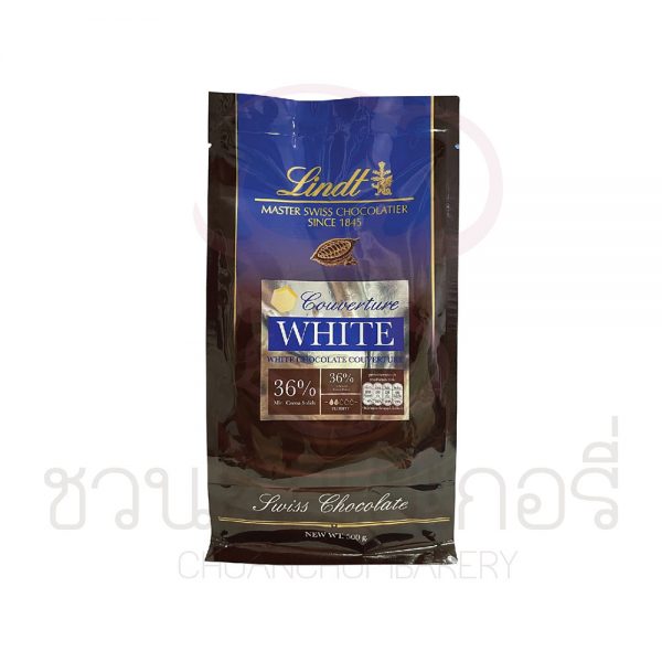 lindt ลินท์ สวิส ไวท์ ช็อกโกแลต คูเวอร์เจอร์ 500 กรัม รหัส 8850940004840