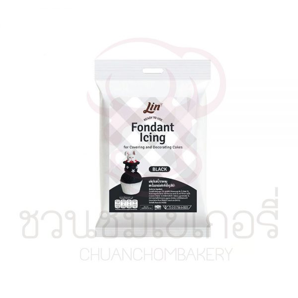 ลิน น้ำตาลคลุมเค้ก สีดำ 250g รหัส 8859296301146
