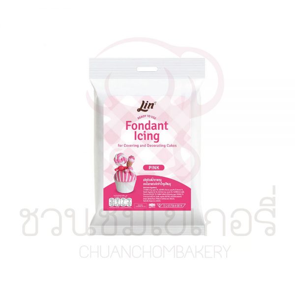 ลิน น้ำตาลคลุมเค้ก สีชมพู 250g รหัส 8859296301191