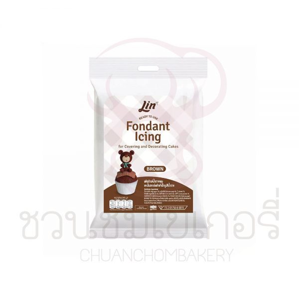 ลิน น้ำตาลคลุมเค้ก สีน้ำตาล 250g รหัส 8859296301207