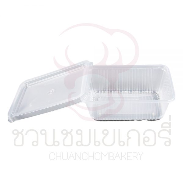 กล่องอาหาร 1 ช่องตัวใส + ฝาใสขนาด 750 ml ฝาล็อค รหัส H7501M1
