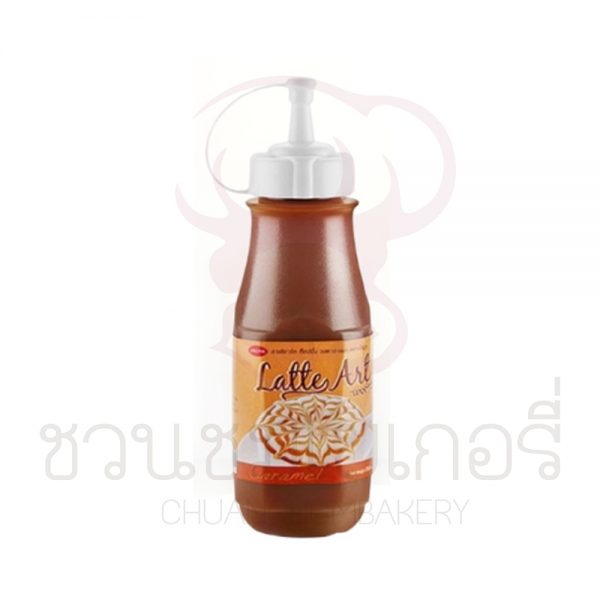 อโรม่า ลาเต้อาร์ตท็อปปิ้ง คาราเมล 350 มล. รหัส 8852641028880