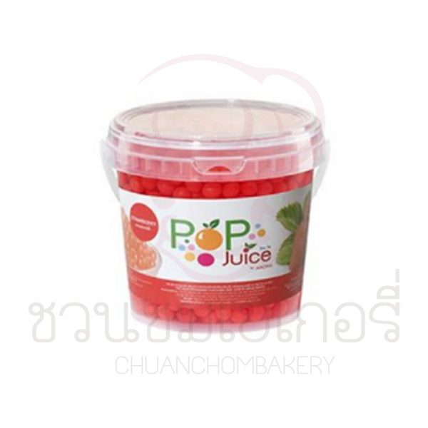 Pop Juice ไข่มุก รสสตรอว์เบอร์รี 1.2 กิโลกรัม รหัส 8852641028965
