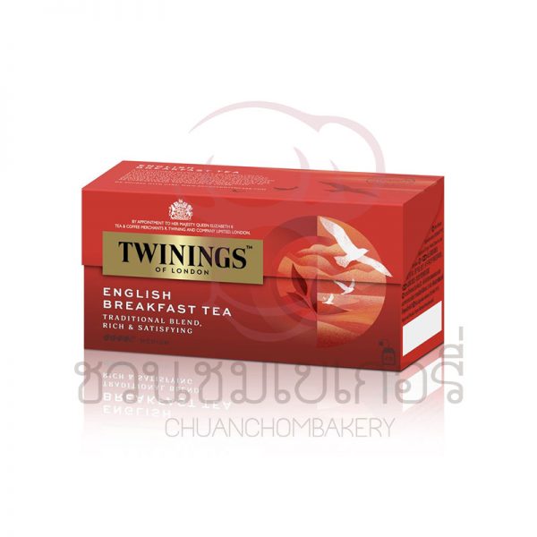 Twinings อิงลิช เบรกฟาสต์ ชนิดซอง 2 กรัม แพ็ค 25 ซอง รหัส 070177010775
