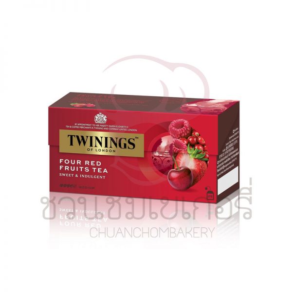 Twinings ชารสโฟร์ เรด ฟรุ้ต ชนิดซอง 2 กรัม แพ็ค 25 ซอง รหัส 070177025953