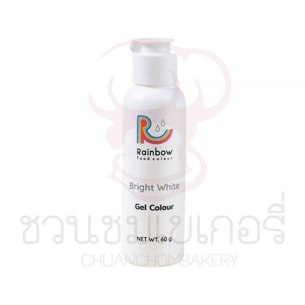 Rainbow Food Colour สีเจลผสมอาหาร สีขาว 60 กรัม รหัส 8857127812014