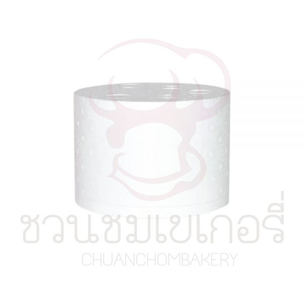 กล่องเค้ก แบบโฟม+ฝา 7.5นิ้ว 1ปอนด์  รหัส 03100001