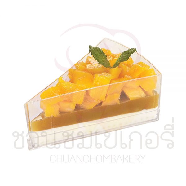 กล่องเค้กสามเหลี่ยม LC-48 พร้อมฝา รหัส 5668882202933
