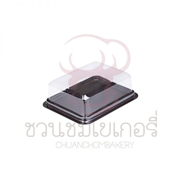 E106 กล่องพร้อมฐาน+ฝาใส บรรจุ 100 ใบ