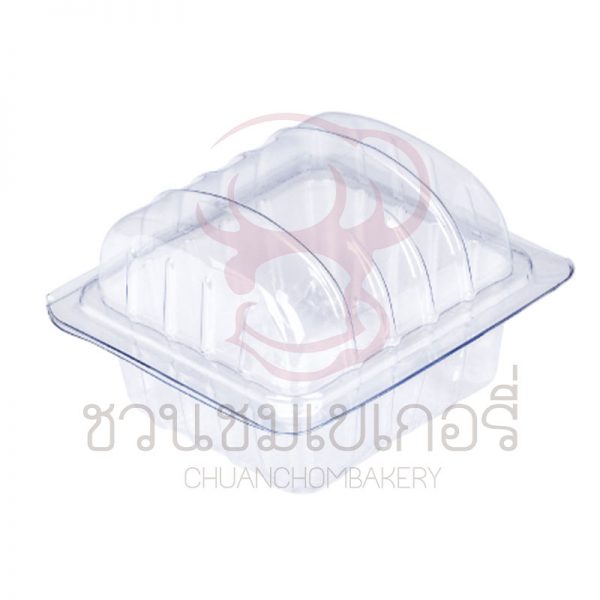 E121 ฝาพับฐานใส+ฝาใส บรรจุ 100 ใบ