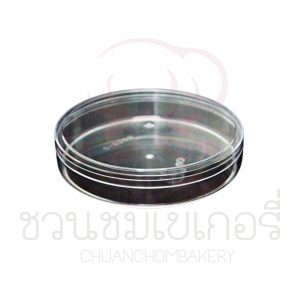 กล่องพลาสติกกลม(เตี้ย) ชนิดแข็ง-ใส C-0598