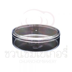 กล่องพลาสติกกลม ชนิดแข็ง ชมพู C-0898