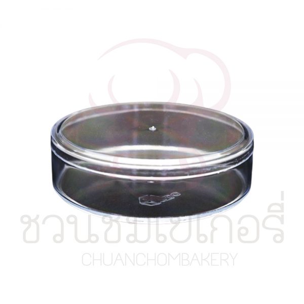 กล่องพลาสติกกลม ชนิดแข็ง ชมพู C-0898