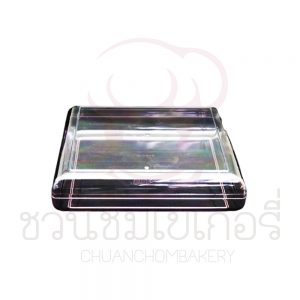 กล่องพลาสติก สี่เหลี่ยมจตุรัส ชมพู C-0908
