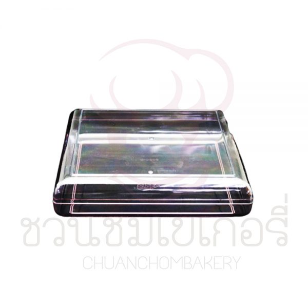 กล่องพลาสติก สี่เหลี่ยมจตุรัส ชมพู C-0908