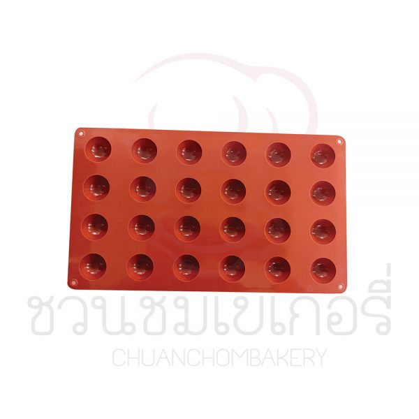 พิมพ์ซิลิโคนครึ่งวงกลม 24 หลุม รหัส DD24