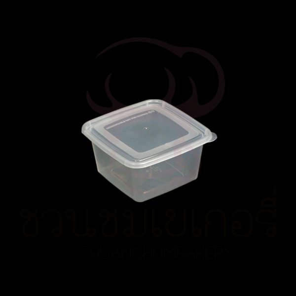 กล่องพลาสติก จตุรัส N.1565 450ml บรรจุ 25 ใบ รหัส N156525