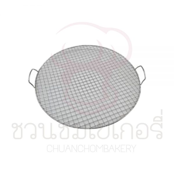 ตะแกรงตารางสแตนเลส วงกลม 40cm หูจับแบบตั้ง TKM-40V รหัส 8858873419335
