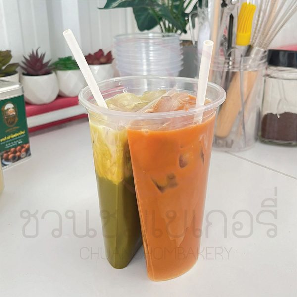 แก้วน้ำ (2ช่อง) 32oz.  เรียบใส PP TWIN 50 ใบ รหัส 8859094605576 - Image 2