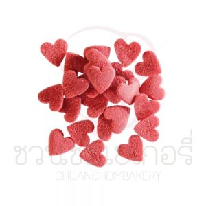 Sugar Sprinkles Hearts red #2114 (7mm) 50 กรัม รหัส 5096211450