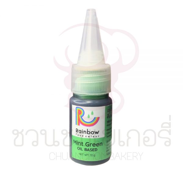 Rainbow Oil Based Colour Mint Green 10g รหัส 8857127812502