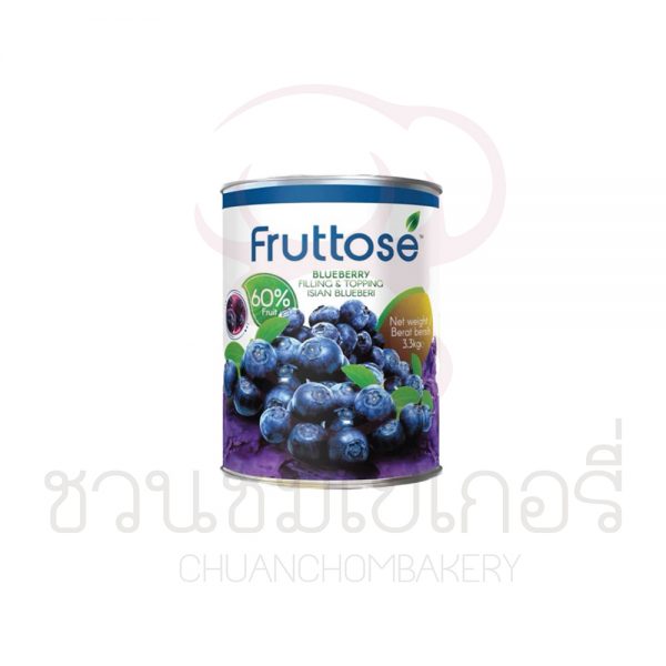 FRUTTOSE บลูเบอร์รี ฟิลลิ่งแอนด์ท็อปปิ้งแยม 595g รหัส 9551016020267