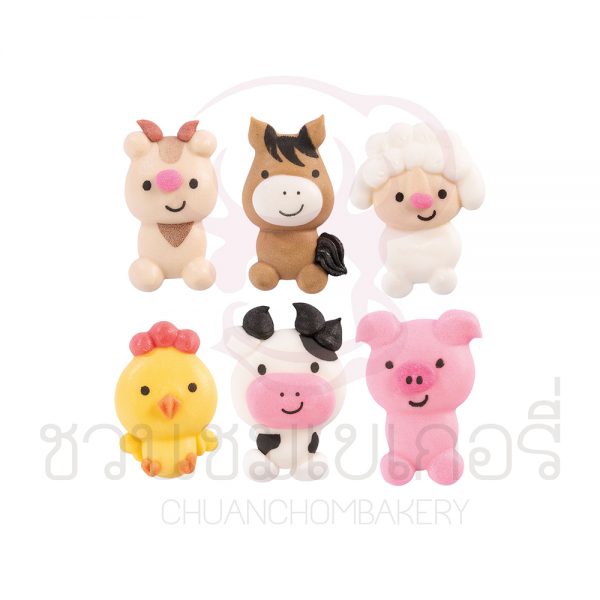Sugar Farm Animals #30607  (บรรจุ 6 ชิ้น) รห้ส 5096427352