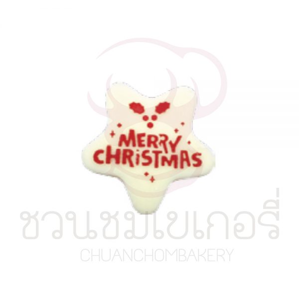 Merry Christmas Star 3cm บรรจุ 5 ชิ้น รหัส 124916W05